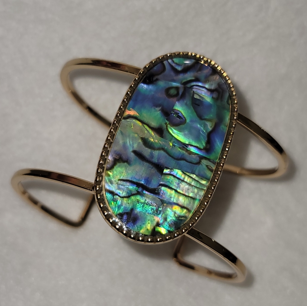 Cute Costume Cuff With Faux Abalone Bracelet